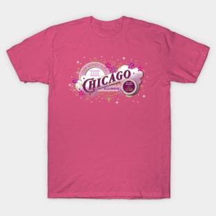 Chicago Vintage in Pink T-Shirt